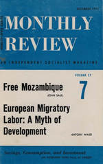 Monthly Review Volume 27, Number 7 (December 1975)