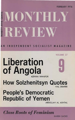 Monthly Review Volume 27, Number 9 (February 1976)