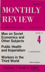 Monthly Review Volume 29, Number 4 (September 1977)