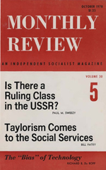 Monthly Review Volume 30, Number 5 (October 1978)