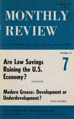 Monthly Review Volume 32, Number 7 (December 1980)