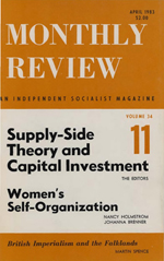 Monthly Review Volume 34, Number 11 (April 1983)