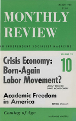 Monthly Review Volume 35, Number 10 (March 1984)