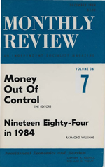Monthly Review Volume 36, Number 7 (December 1984)