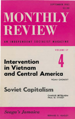 Monthly Review Volume 37, Number 4 (September 1985)