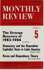 Monthly Review Volume 37, Number 5 (October 1985)