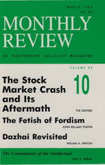 Monthly Review Volume 39, Number 10 (March 1988)