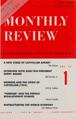 Monthly Review Volume 41, Number 1 (May 1989)