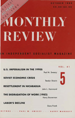 Monthly Review Volume 41, Number 5 (October 1989)