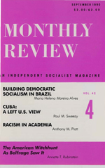 Monthly Review Volume 42, Number 4 (September 1990)
