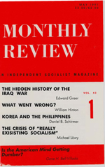 Monthly Review Volume 43, Number 1 (May 1991)