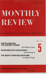 Monthly Review Volume 43, Number 5 (October 1991)