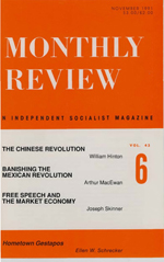 Monthly Review Volume 43, Number 6 (November 1991)