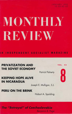 Monthly Review Volume 43, Number 8 (January 1992)
