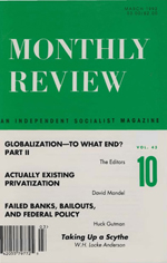 Monthly Review Volume 43, Number 10 (March 1992)