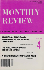Monthly Review Volume 44, Number 4 (September 1992)
