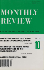Monthly Review Volume 44, Number 10 (March 1993)