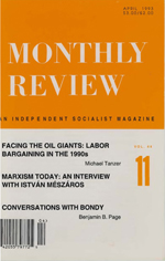 Monthly Review Volume 44, Number 11 (April 1993)