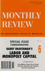 Monthly Review Volume 46, Number 6 (November 1994)