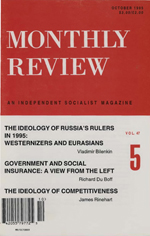 Monthly Review Volume 47, Number 5 (October 1995)