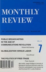 Monthly Review Volume 47, Number 7 (December 1995)