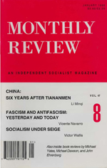 Monthly Review Volume 47, Number 8 (January 1996)