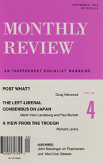 Monthly Review Volume 48, Number 4 (September 1996)