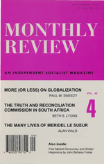 Monthly Review Volume 49, Number 4 (September 1997)