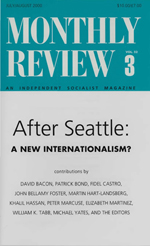 Monthly Review Volume 52, Number 3 (July-August 2000)