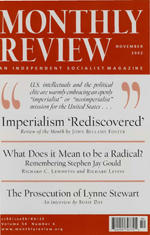 Monthly Review Volume 54, Number 6 (November 2002)