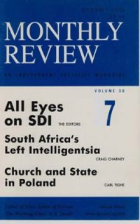 Monthly Review Volume 38, Number 7 (December 1986)
