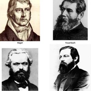 Hegel, Feuerbach, Marx, and Engels