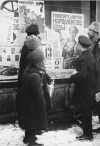 Petrograders examine campaign posters for elections to the Constituent Assembly