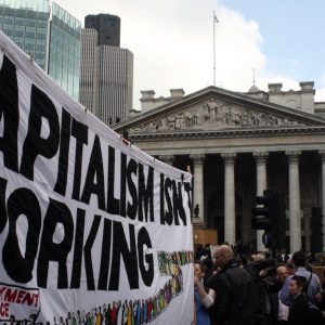 "Capitalism Isn't Working." Photo credit: Jonny White / Creative Commons.