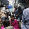 Migrant workers returning home in a train in Cochin, India.