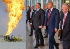 Trump-Bolton-Pompeo-oil-war