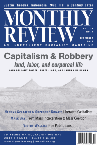 Monthly Review Volume 71, Number 7 (December 2019)