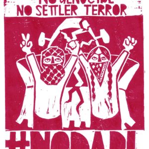 #NoDAPL by the Palestinian artist, Leila Abdelrazaq