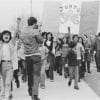 Youth from the Florencia barrio of South Central Los Angeles arrive at Belvedere Park for La Marcha Por La Justicia, on January 31, 1971