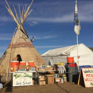 Medic tent at Oceti Sakowin camp Standing Rock during the Dakota Access Pipeline protests (November 26, 2016)