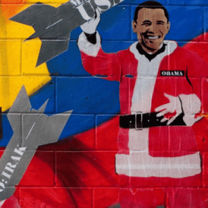 A mural in another socialist country the United States has failed to topple, Venezuela
