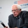 U.S. Senator Bernie Sanders speaking with attendees at the Presidential Gun Sense Forum hosted by Everytown for Gun Safety and Moms Demand Action at the Iowa Events Center in Des Moines, Iowa