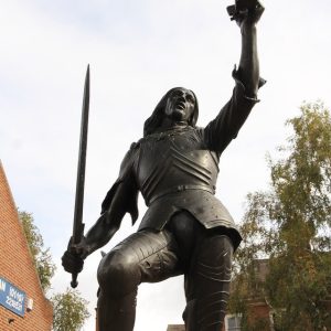 Statue of Richard III in Leicester, England