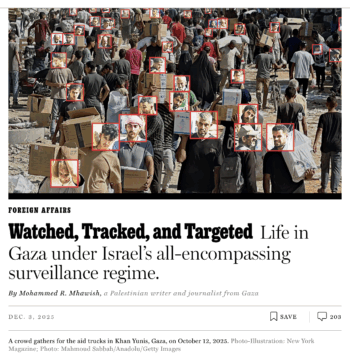 In ‘New York Magazine:’ Mohammad Mhawish, contributer to “A Land With A People”